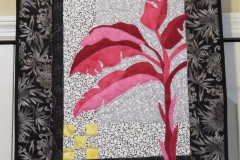 Red Banana Palm with Black Border - 18"x27" - $75
